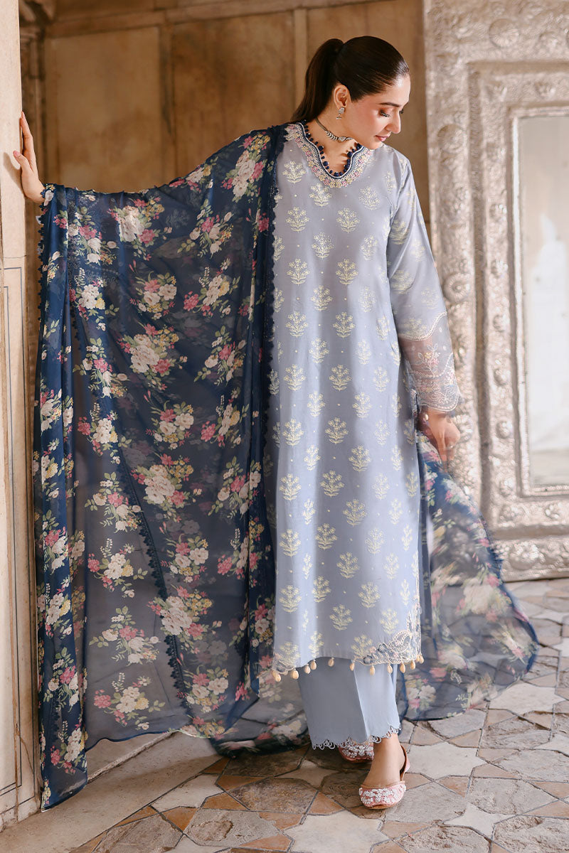 Premium Embroidered Lawn  3Pc
