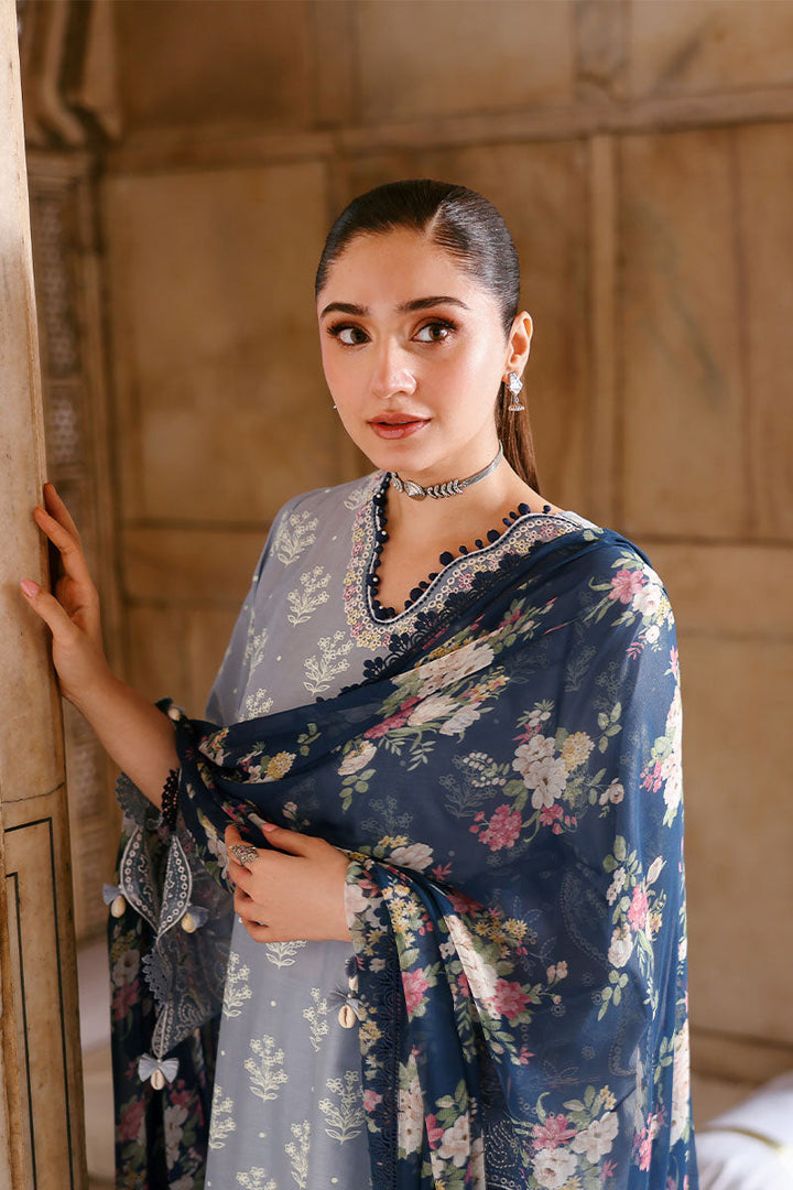 Premium Embroidered Lawn  3Pc