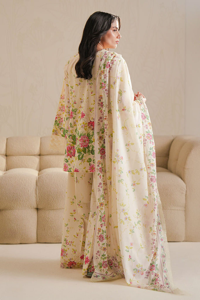 Premium Embroidered Lawn  3Pc