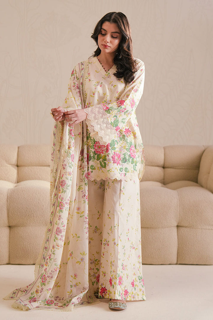 Premium Embroidered Lawn  3Pc