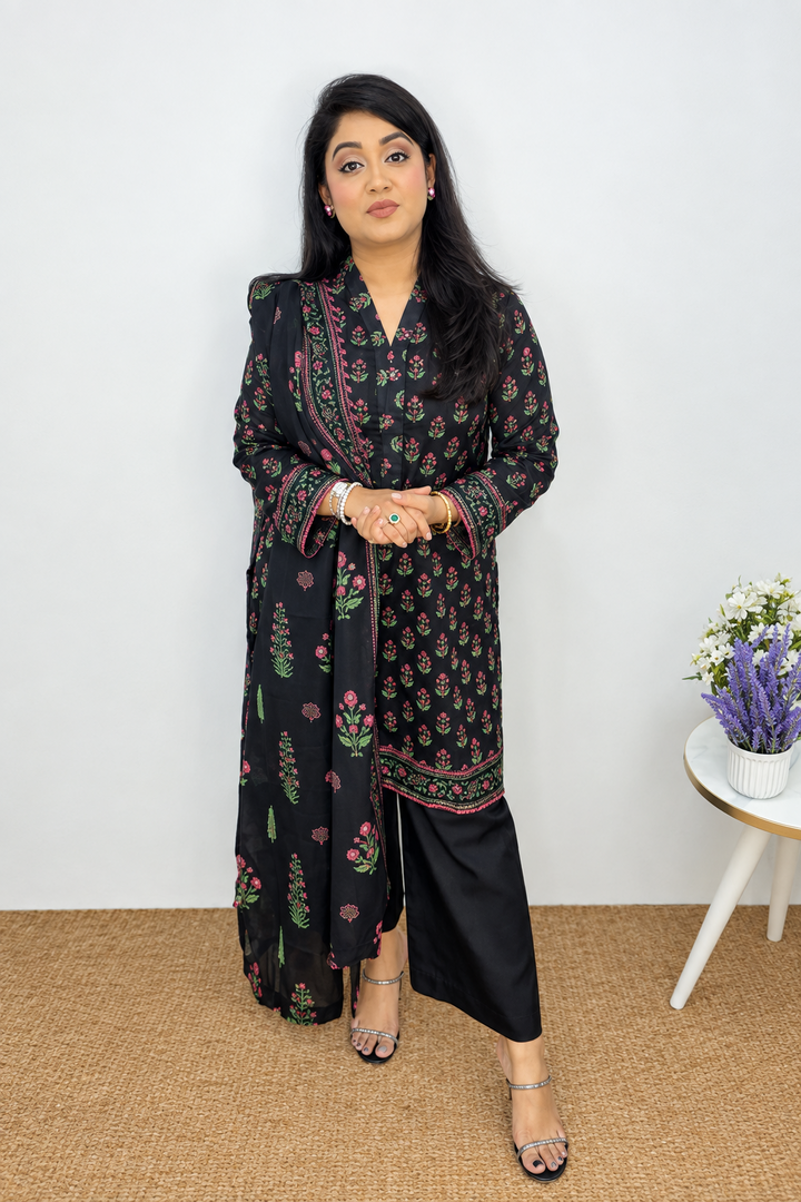 3 Piece - Printed Lawn  ready Suit