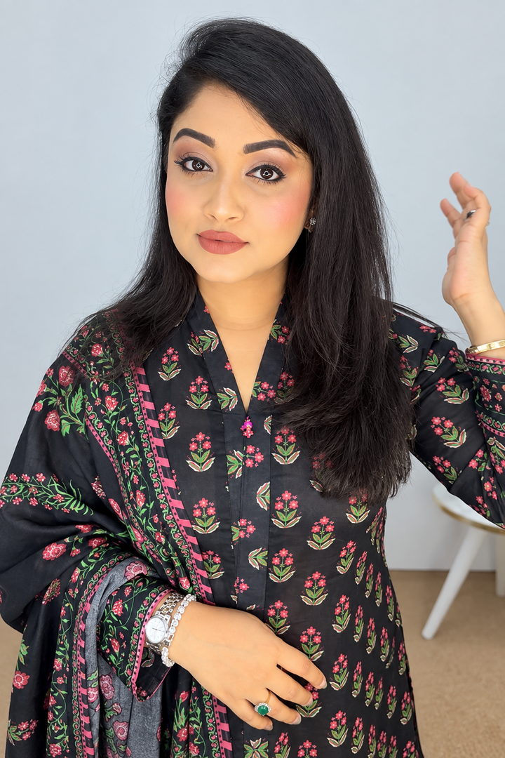 3 Piece - Printed Lawn  ready Suit