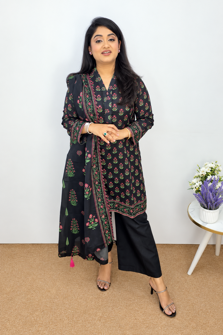 3 Piece - Printed Lawn  ready Suit