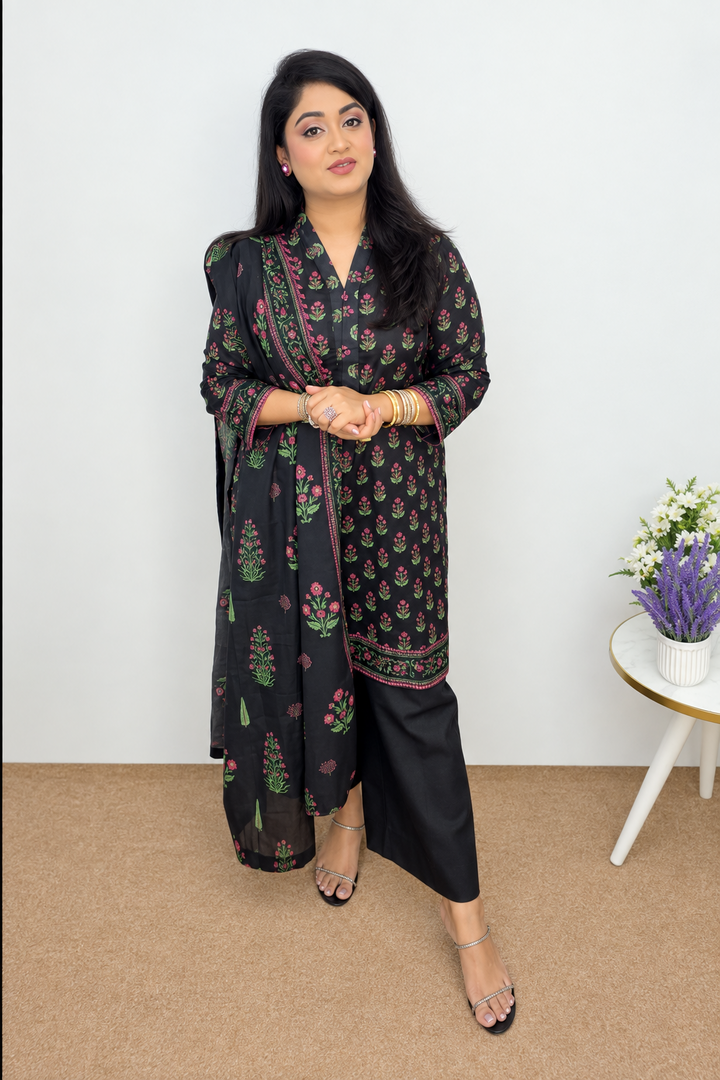 3 Piece - Printed Lawn  ready Suit
