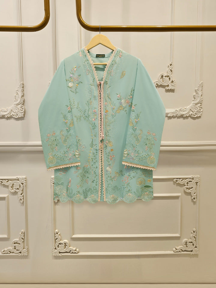 2 Piece - Embroidered Cambric Suit