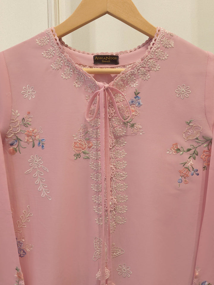 2 Piece - Embroidered Cambric Suit