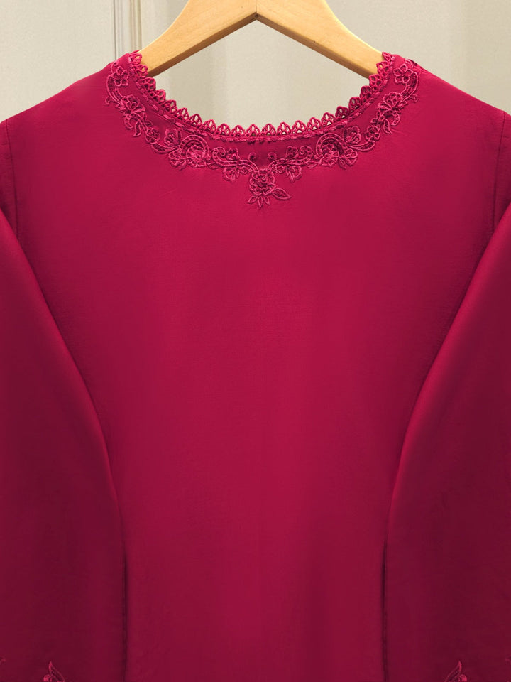 2 Piece - Embroidered Cambric Suit