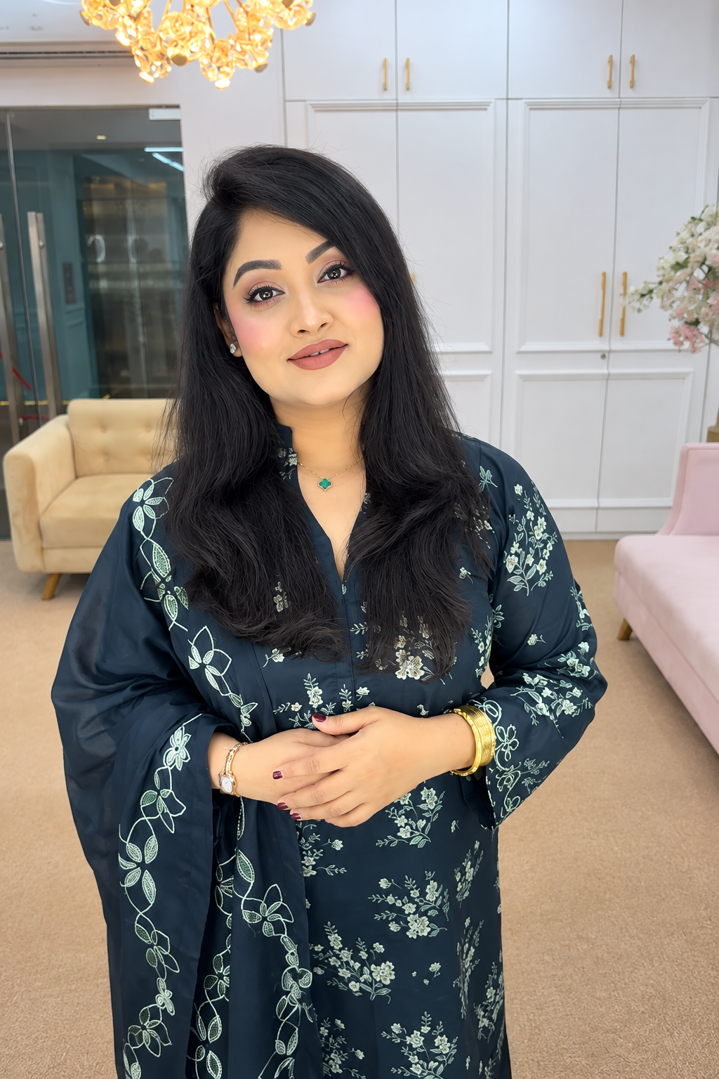 3 Piece - Embroidered Lawn Suit (Pret)