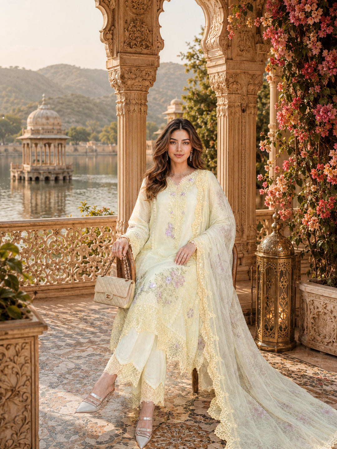 Nooriyah Luxury Embroidered Chiffon