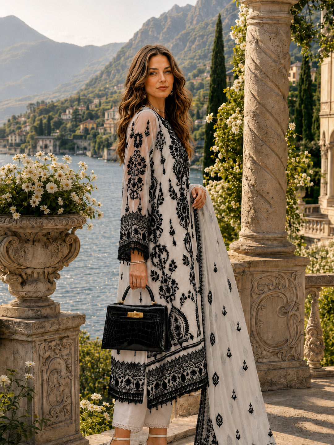 Nooriyah Luxury Embroidered Chiffon