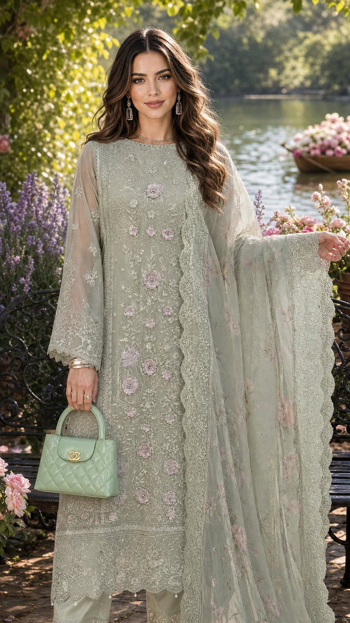 Nooriyah Luxury Embroidered Chiffon