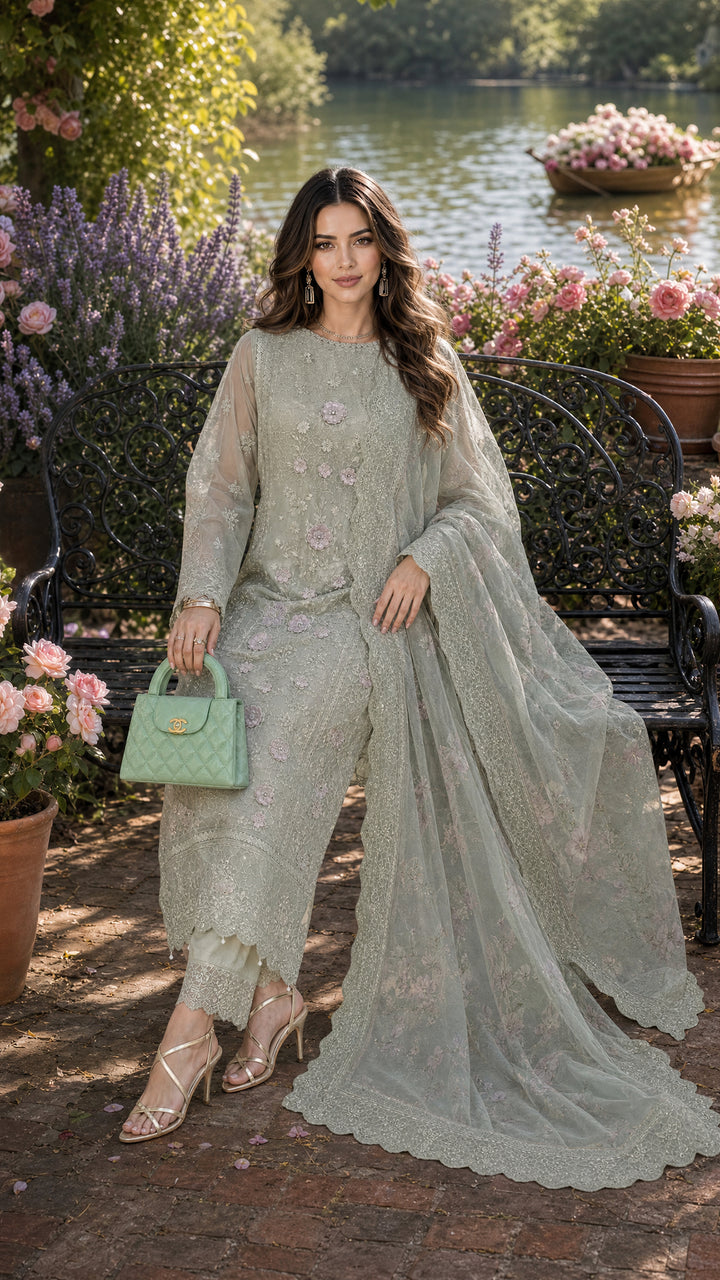 Nooriyah Luxury Embroidered Chiffon