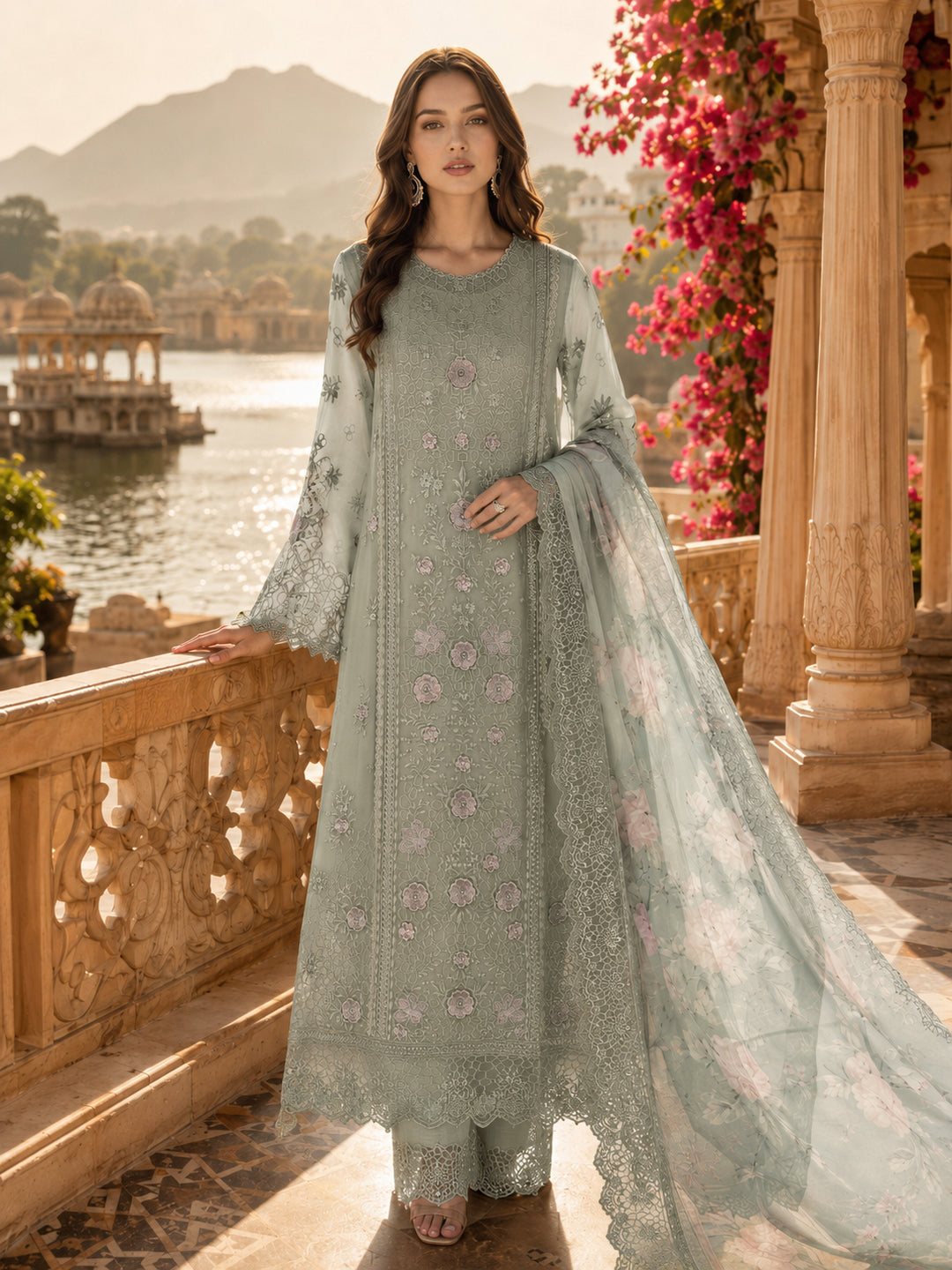 Nooriyah Luxury Embroidered Chiffon