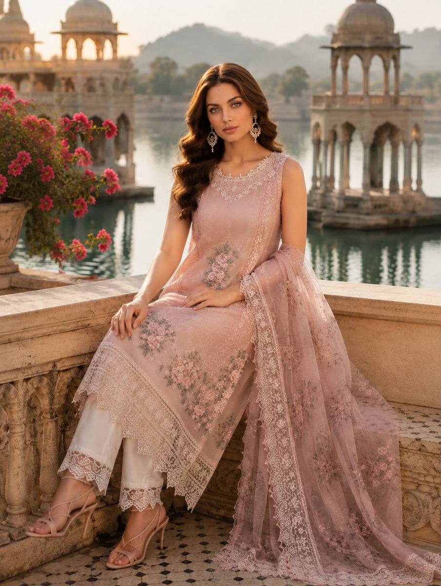 Nooriyah Luxury Embroidered Chiffon