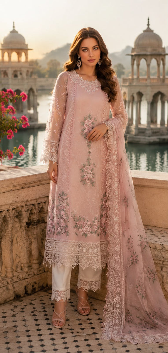 Nooriyah Luxury Embroidered Chiffon
