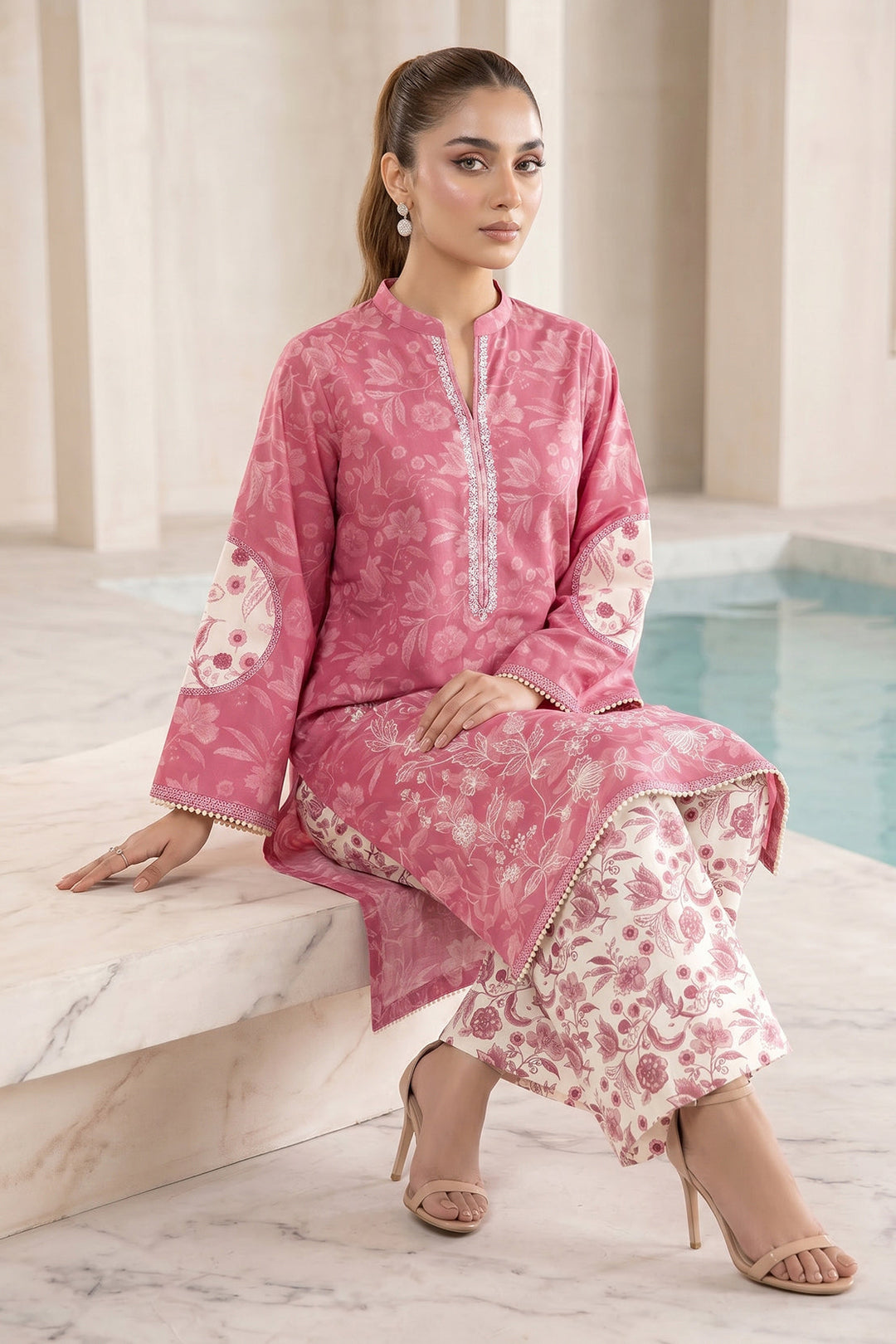 Embroidered - 2 Pc Lawn Suit
