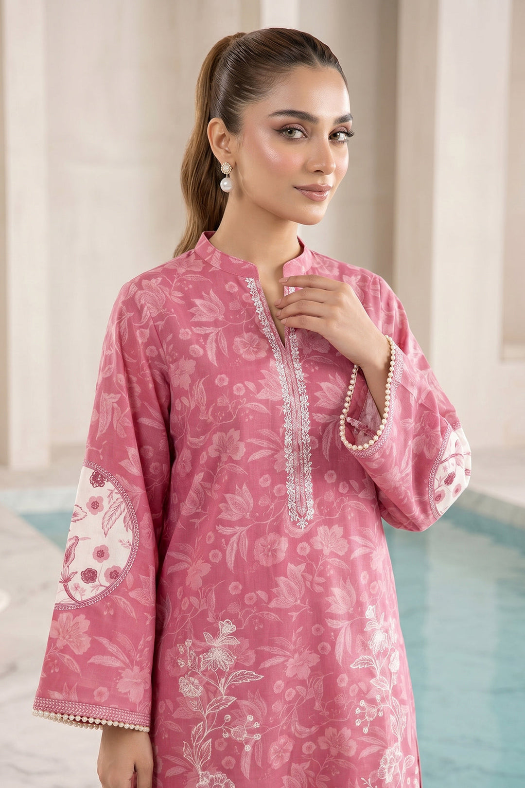 Embroidered - 2 Pc Lawn Suit