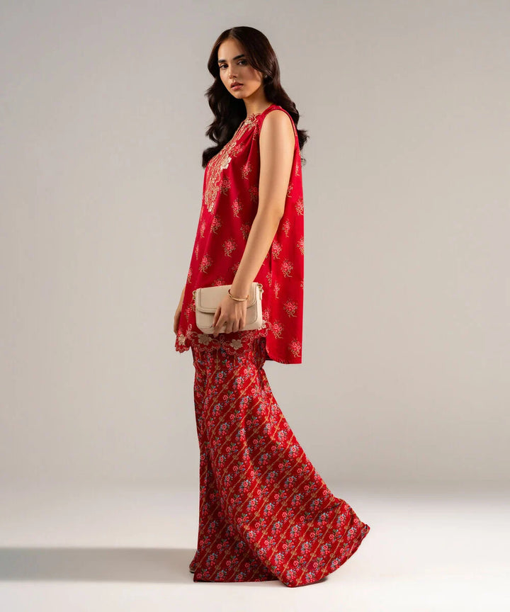 Embroidered Lawn Shirt Cambric Sharara