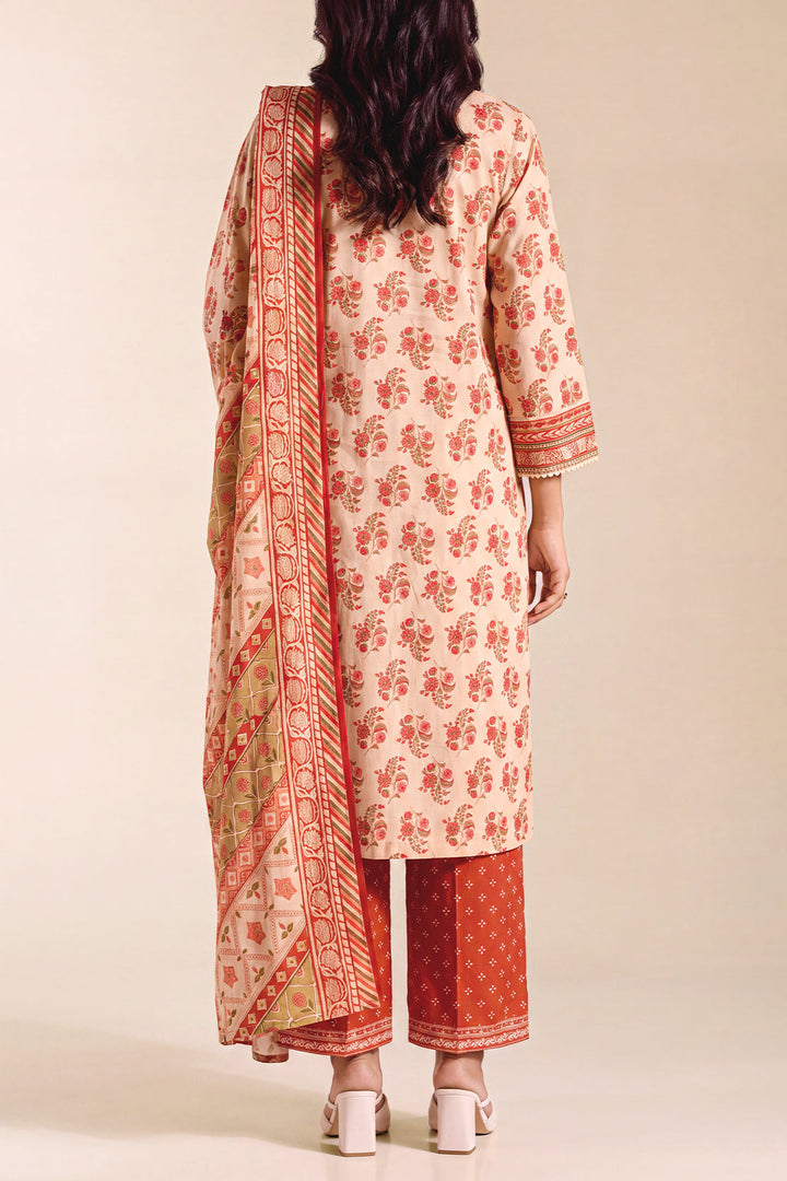 Unstitched Printed Lawn 3 Piece