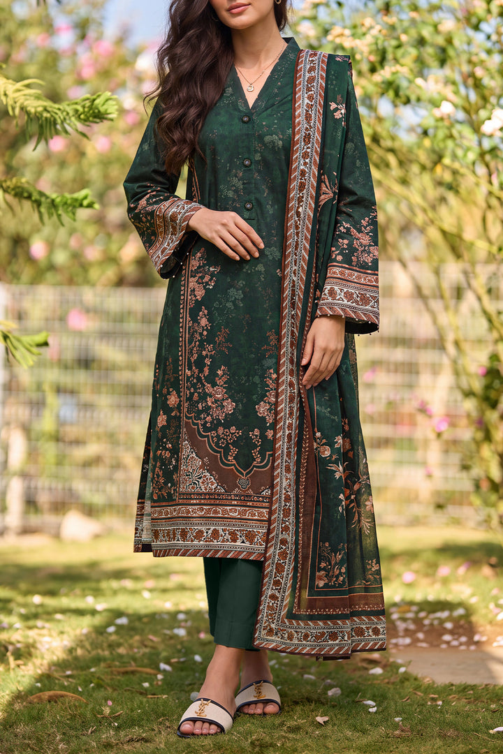Unstitched Printed Lawn 3 Piece