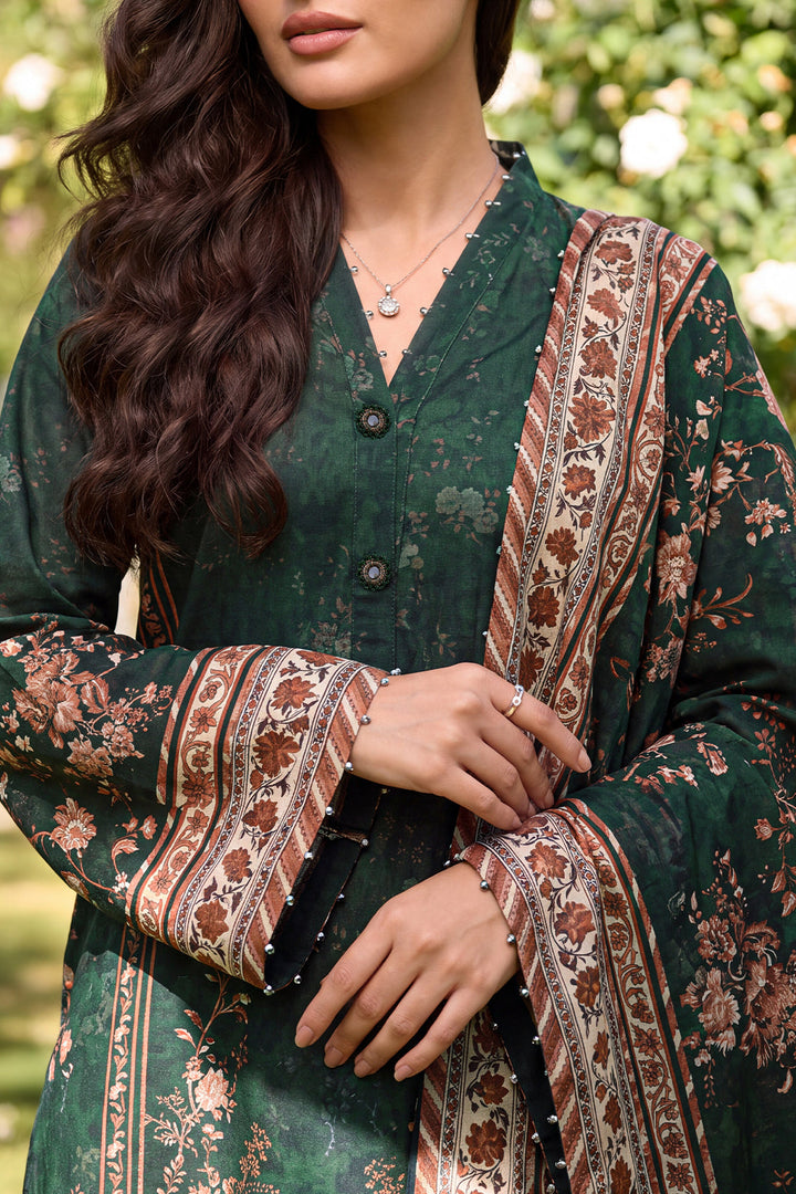 Unstitched Printed Lawn 3 Piece