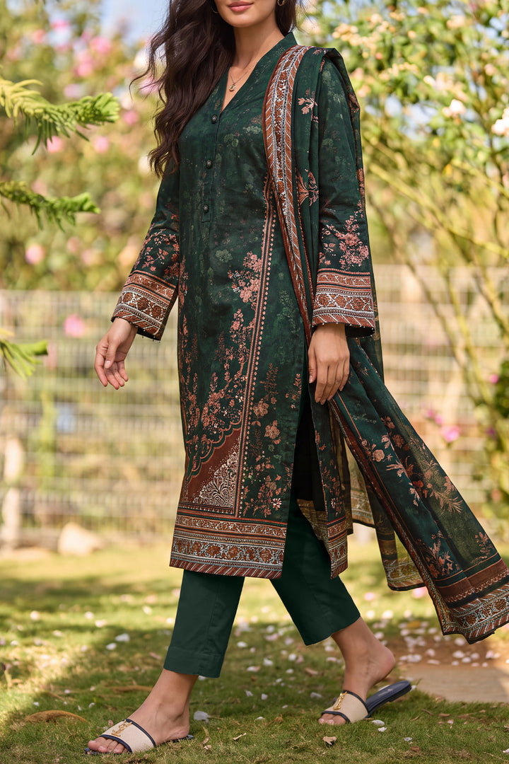 Unstitched Printed Lawn 3 Piece