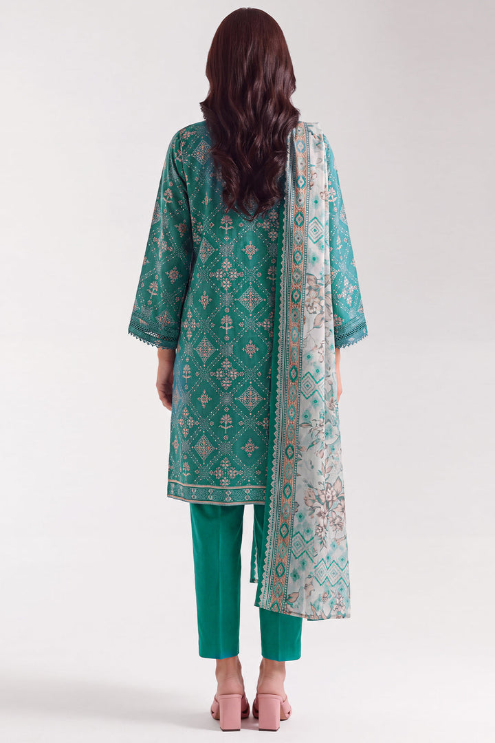 Unstitched Printed Lawn 3 Piece