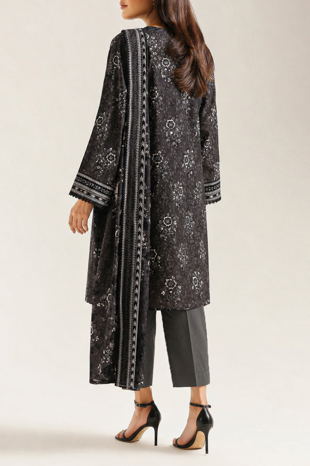 Unstitched Printed Lawn 3 Piece