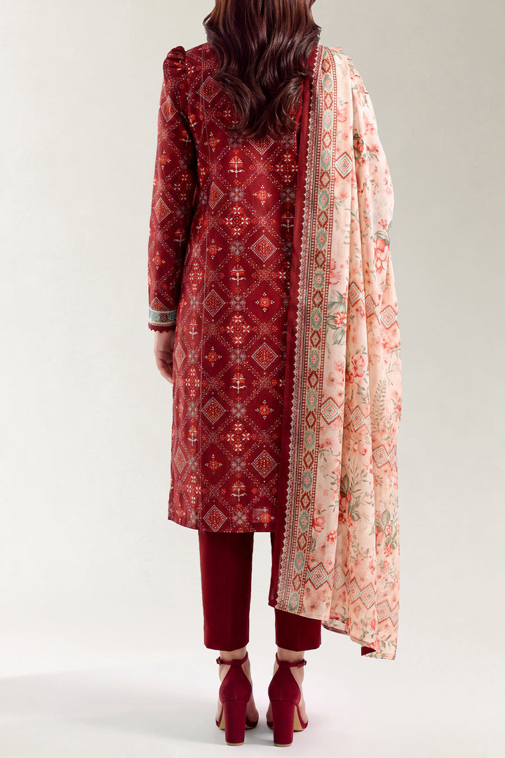 Unstitched Printed Lawn 3 Piece