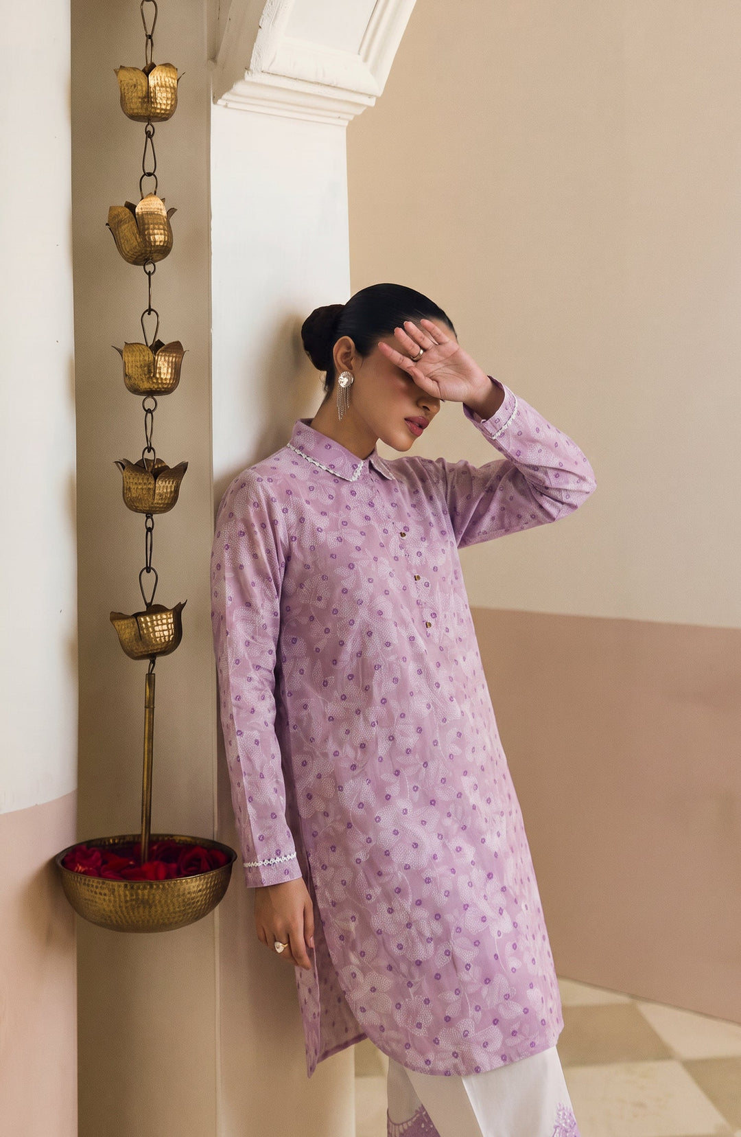 Embroidered Cotton Lawn Stitched 2 Piece Co-ord Set