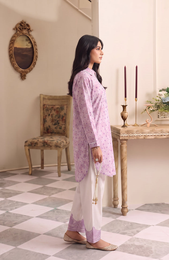 Embroidered Cotton Lawn Stitched 2 Piece Co-ord Set