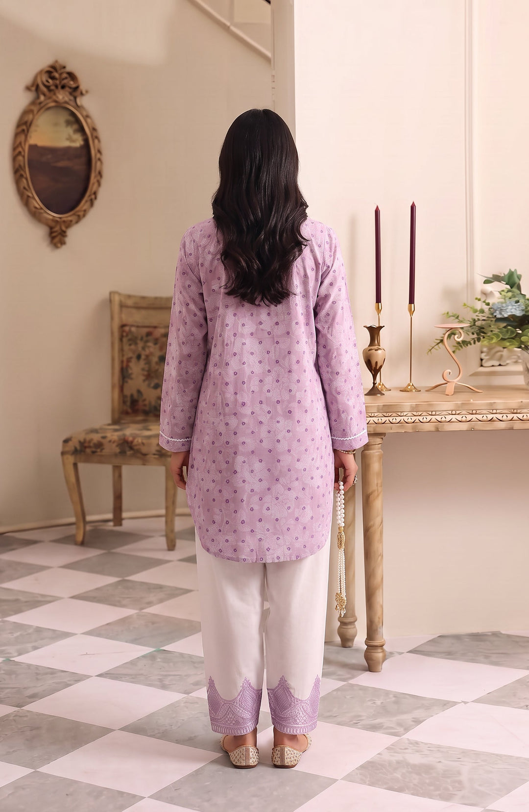 Embroidered Cotton Lawn Stitched 2 Piece Co-ord Set