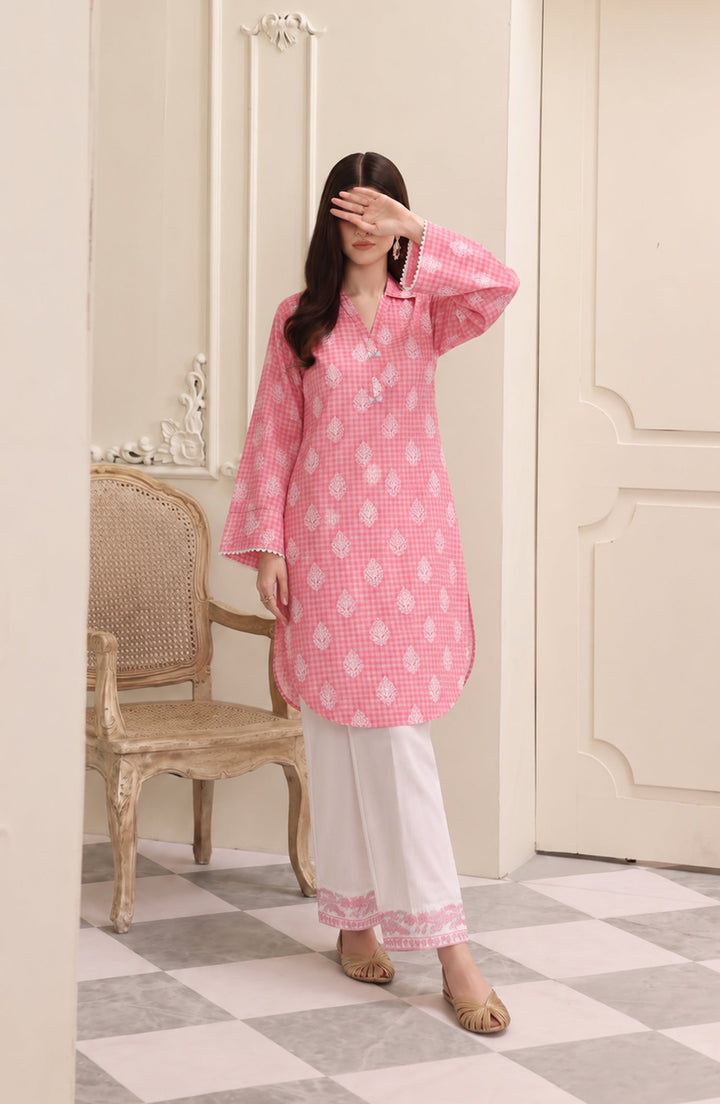 Embroidered Cotton Lawn Stitched 2 Piece Co-ord Set