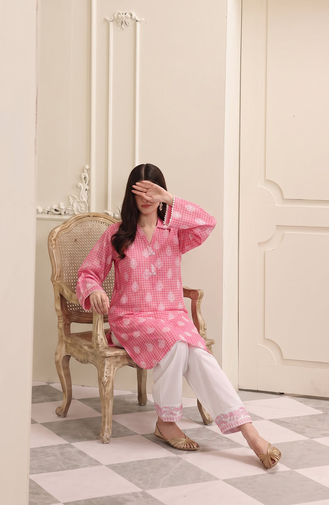 Embroidered Cotton Lawn Stitched 2 Piece Co-ord Set