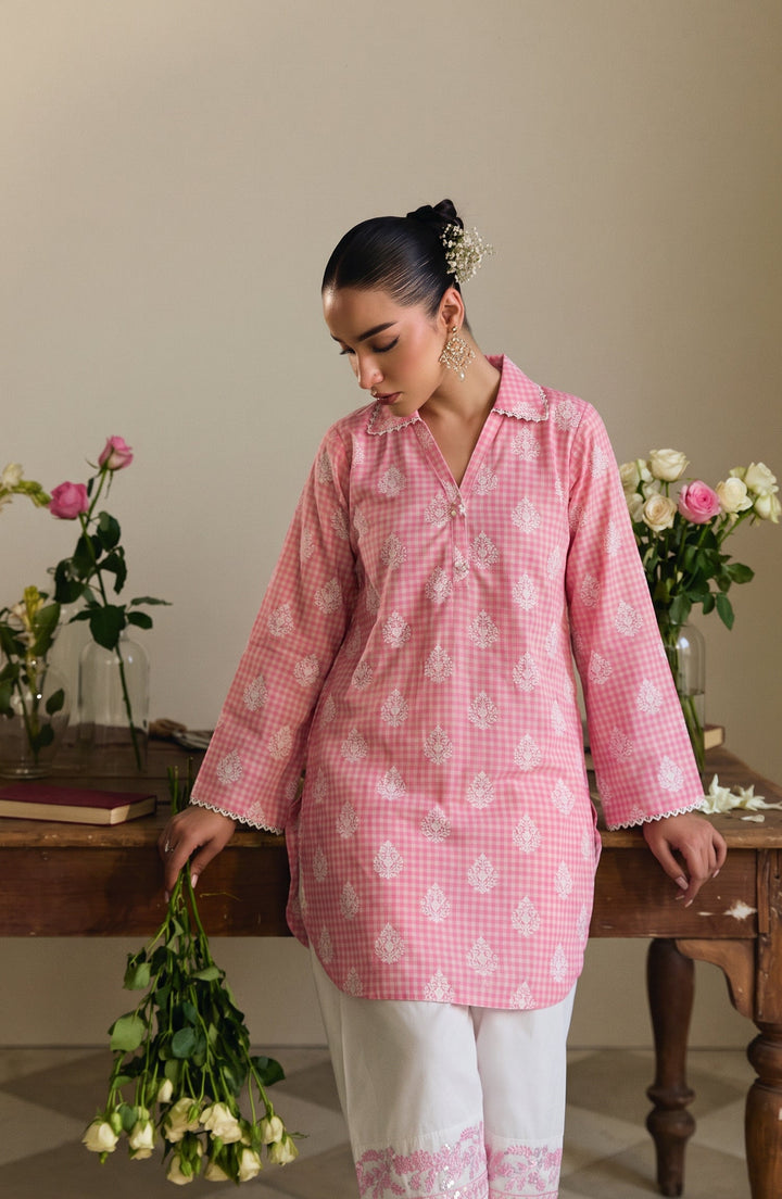 Embroidered Cotton Lawn Stitched 2 Piece Co-ord Set