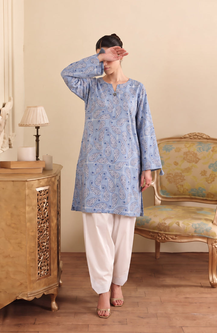 Embroidered Cotton Lawn Stitched 2 Piece Co-ord Set