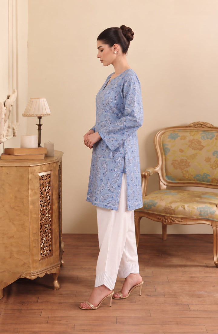 Embroidered Cotton Lawn Stitched 2 Piece Co-ord Set
