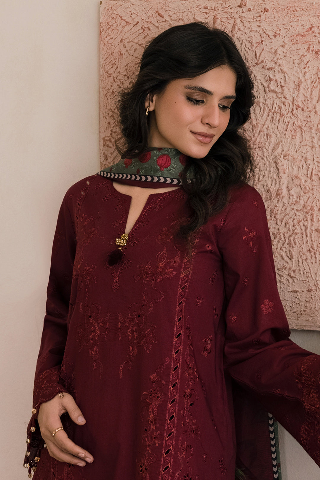 Embroidered Shirt Shalwar Dupatta