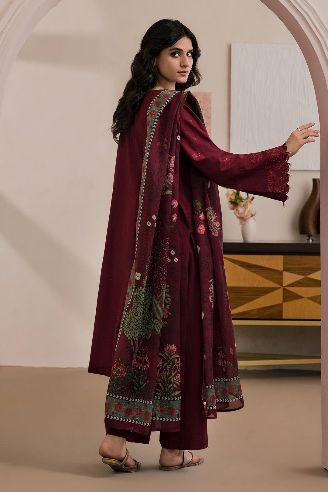 Embroidered Shirt Shalwar Dupatta