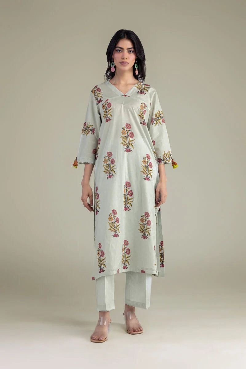 Floral V-Neck 3 -Piece