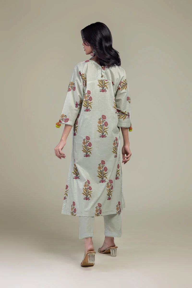 Floral V-Neck 3 -Piece