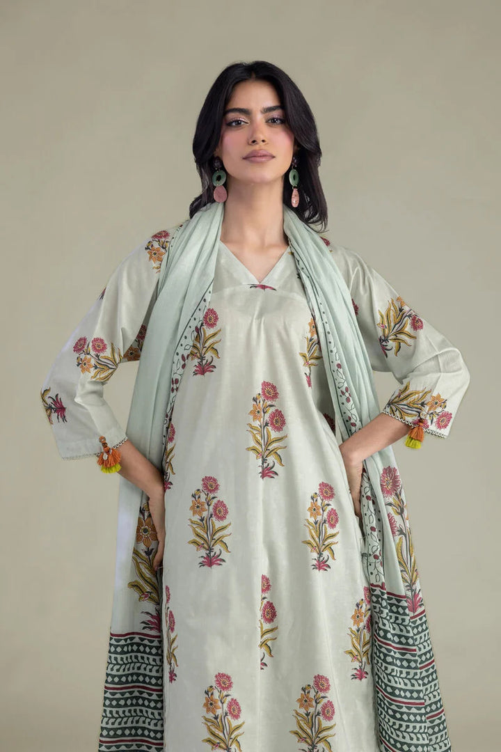 Floral V-Neck 3 -Piece