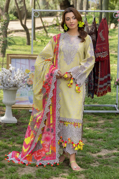 3-PC Embroidered Lawn