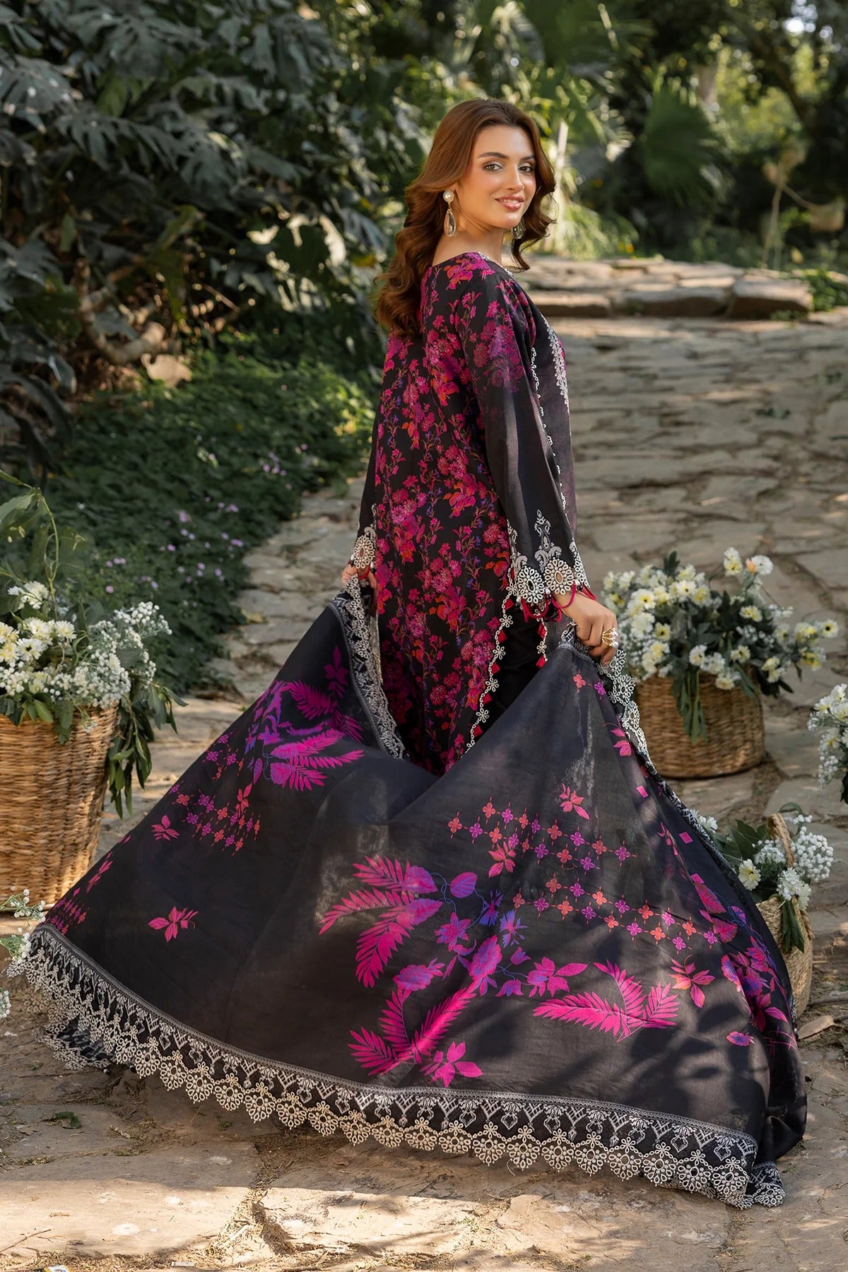 3-PC Embroidered Lawn