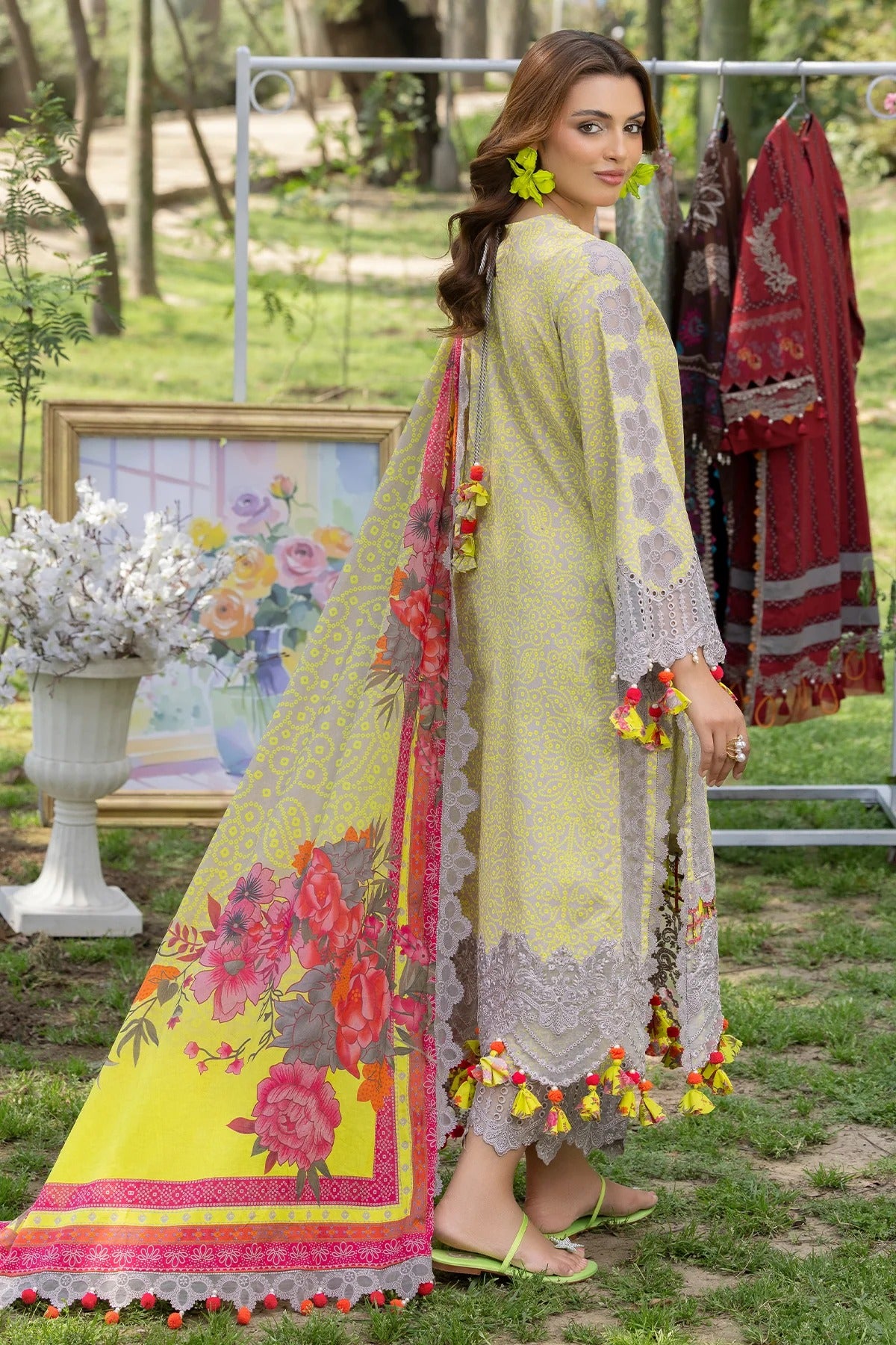 3-PC Embroidered Lawn