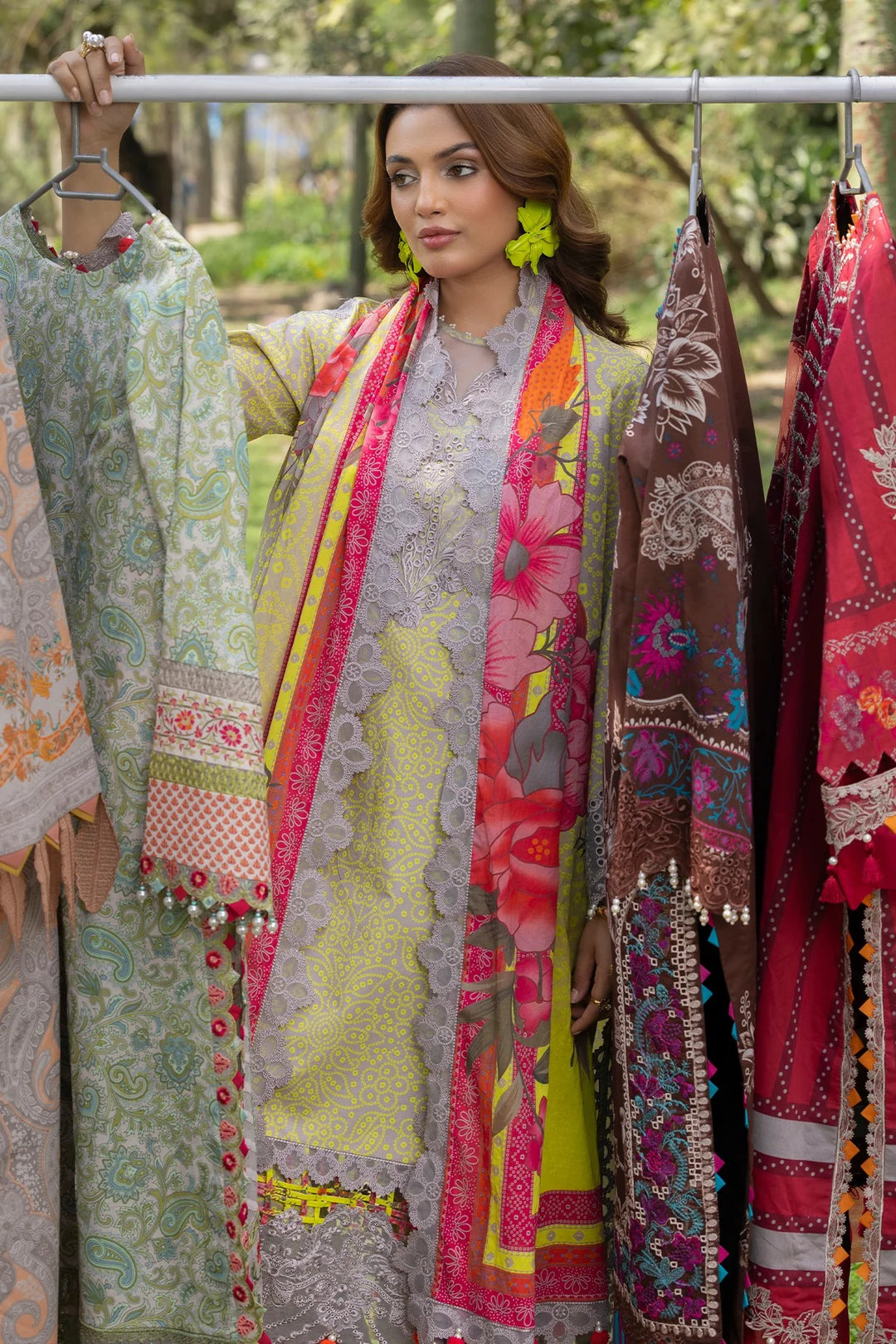 3-PC Embroidered Lawn