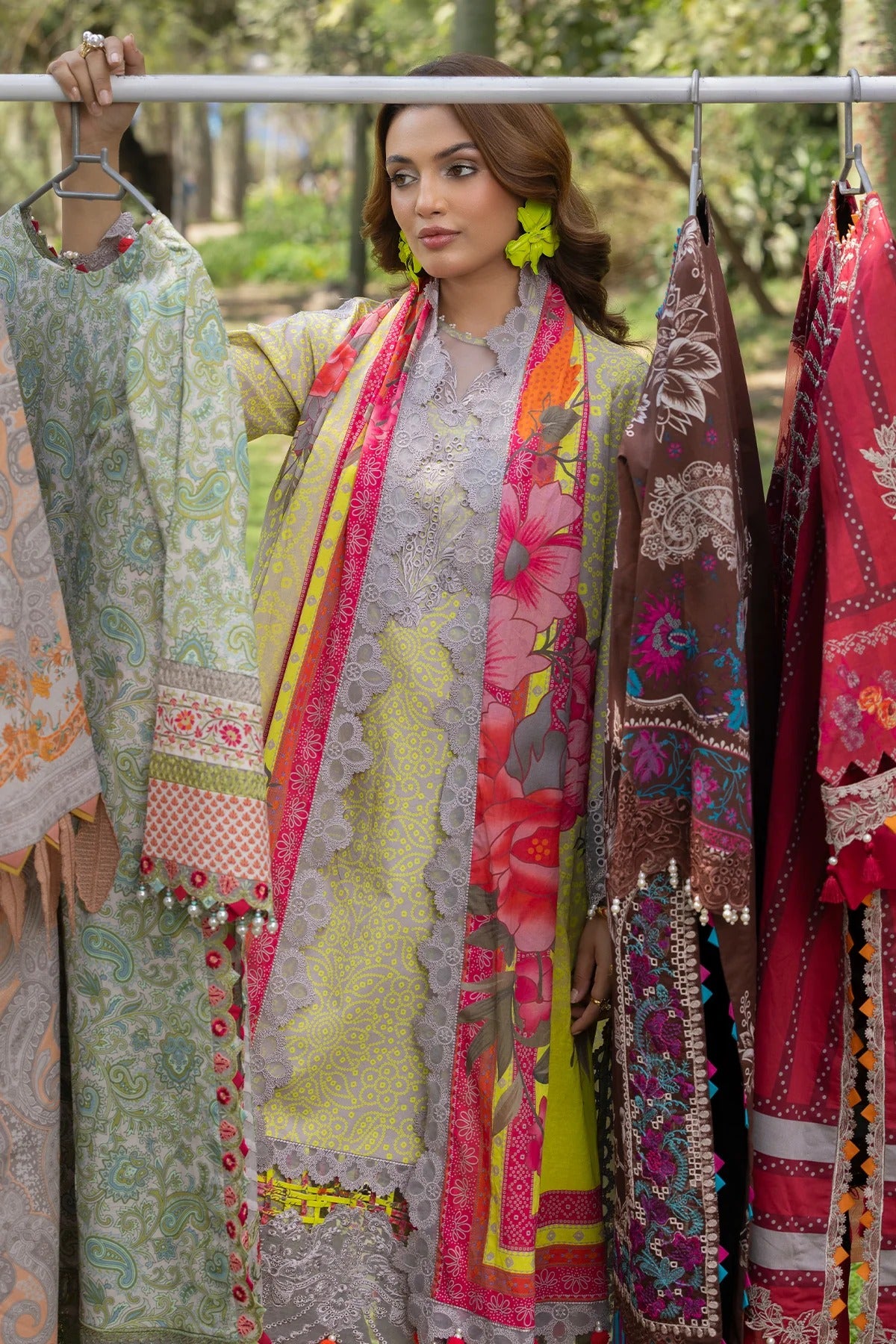 3-PC Embroidered Lawn