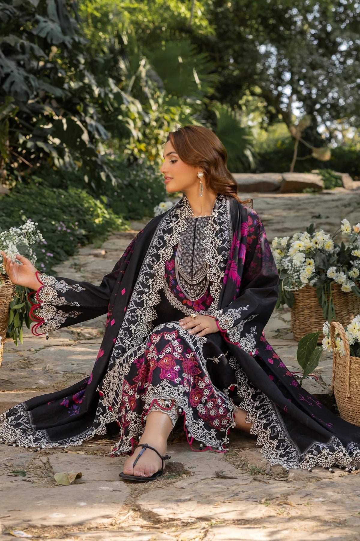 3-PC Embroidered Lawn