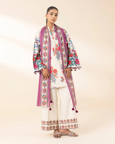 3 Piece - Embroidered Lawn Suit