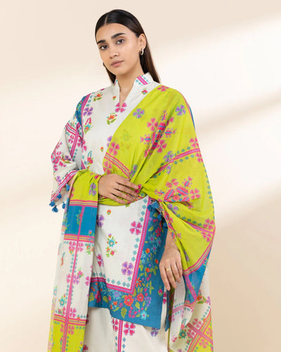 3 Piece - Embroidered Lawn Suit